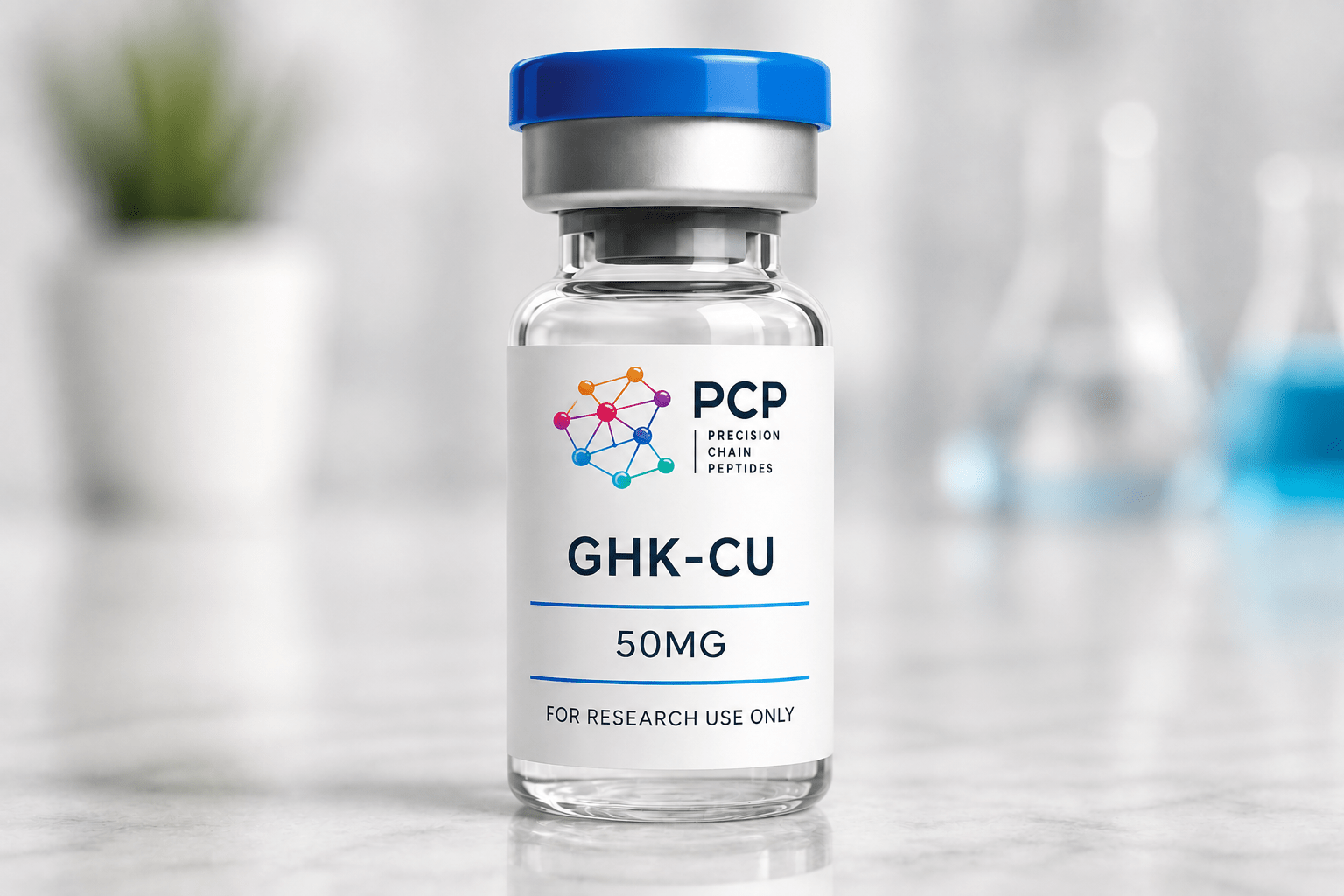 GHK-Cu 50mg Research Peptide - Precision Chain Peptides - Precision Chain Peptides