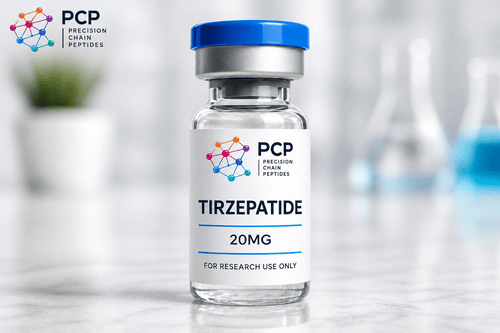 Buy Tirzepatide (Mounjaro) 20mg UK | GLP-1 Research Peptide - Precision Chain Peptides