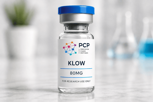Klow 80mg Research Peptide - Precision Chain Peptides
KLOW 80mg research peptide lyophilized vial
KLOW 80mg research peptide by Precision Chain Peptides
KLOW 80mg laboratory research peptide
Lyophilized KLOW 80mg research peptide vial
KLOW 80mg peptide for laboratory research