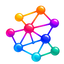 Colourful ball-and-stick molecular illustration for Precision Chain Peptides